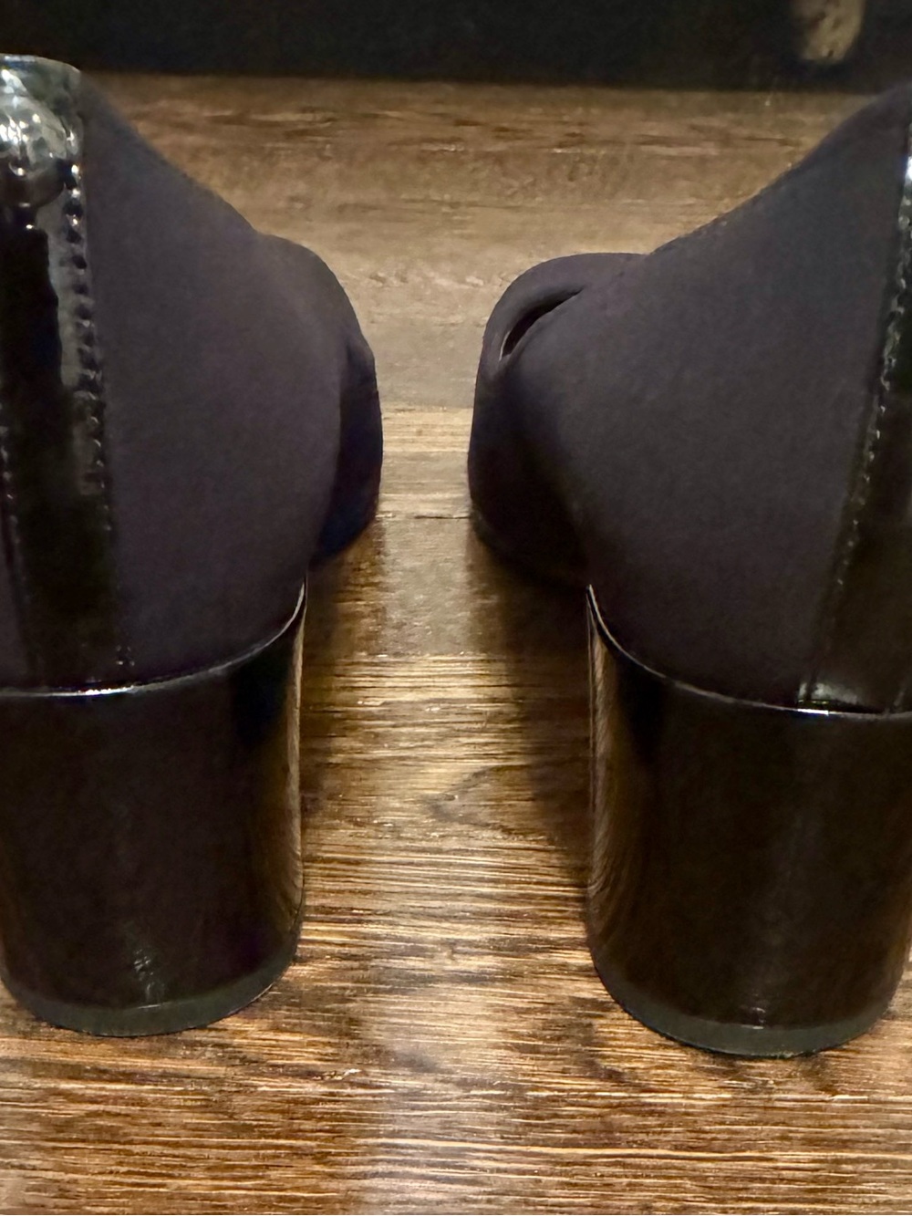 Donald J. Pliner Black Mid Block Heel Pump - Picture 5 of 8